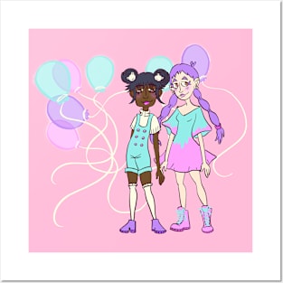 Pastel Balloons Posters and Art